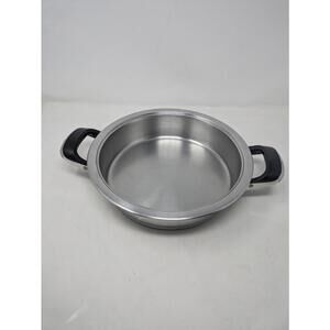 AMC Stainless Steel Cookware Sauce Saute 10.5" Pan Double Handle No Lid